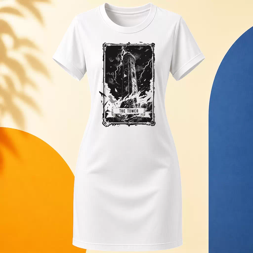 Šaty - The Tower - Věž - Tarot - Velká Arkána